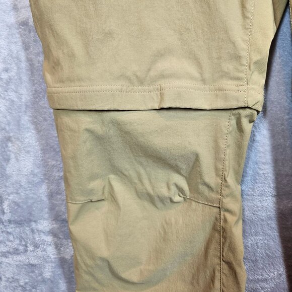 Eddie Bauer Travex zip off Pants Mens 38x30 Beige Nylon Outdoor Hiking Stretch - Picture 11 of 14